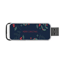 Merry Christmas Holiday Pattern  Portable Usb Flash (two Sides) by artworkshop