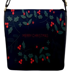 Merry Christmas Holiday Pattern  Flap Closure Messenger Bag (s) by artworkshop