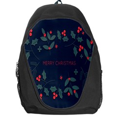 Merry Christmas Holiday Pattern  Backpack Bag by artworkshop