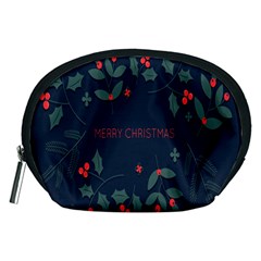 Merry Christmas Holiday Pattern  Accessory Pouch (medium) by artworkshop