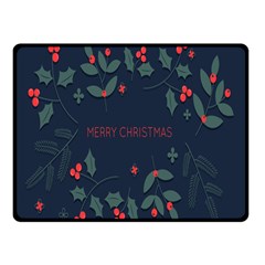 Merry Christmas Holiday Pattern  Double Sided Fleece Blanket (small)  by artworkshop