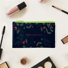 Merry Christmas Holiday Pattern  Cosmetic Bag (xs) by artworkshop