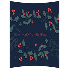 Merry Christmas Holiday Pattern  Back Support Cushion by artworkshop