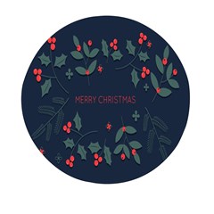 Merry Christmas Holiday Pattern  Mini Round Pill Box (pack Of 3) by artworkshop