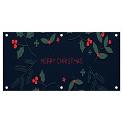 Merry Christmas Holiday Pattern  Banner And Sign 4  X 2 