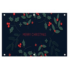 Merry Christmas Holiday Pattern  Banner And Sign 6  X 4  by artworkshop