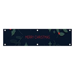 Merry Christmas Holiday Pattern  Banner And Sign 4  X 1  by artworkshop