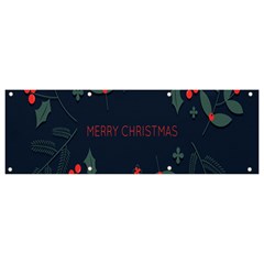 Merry Christmas Holiday Pattern  Banner And Sign 9  X 3  by artworkshop