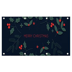 Merry Christmas Holiday Pattern  Banner And Sign 7  X 4 