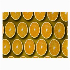 Orange Slices Cross Sections Pattern Large Glasses Cloth (2 Sides) by artworkshop