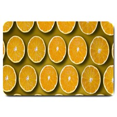 Orange Slices Cross Sections Pattern Large Doormat 