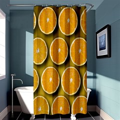 Orange Slices Cross Sections Pattern Shower Curtain 36  X 72  (stall)  by artworkshop