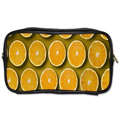 Orange Slices Cross Sections Pattern Toiletries Bag (one Side) by artworkshop