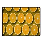 Orange Slices Cross Sections Pattern Fleece Blanket (Small) 50 x40  Blanket Front