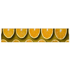 Orange Slices Cross Sections Pattern Small Flano Scarf by artworkshop