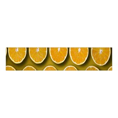 Orange Slices Cross Sections Pattern Velvet Scrunchie by artworkshop