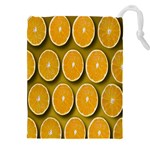 Orange Slices Cross Sections Pattern Drawstring Pouch (5XL) Front