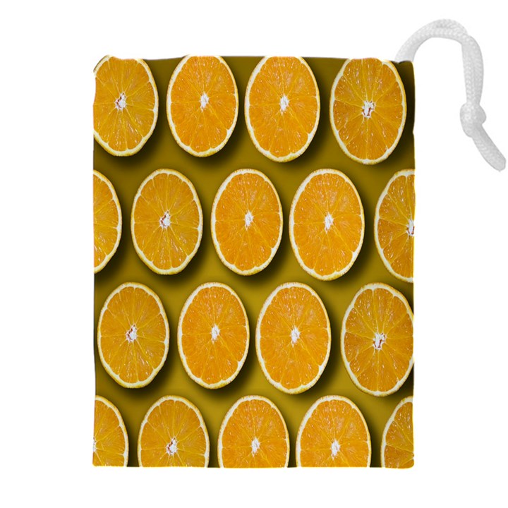 Orange Slices Cross Sections Pattern Drawstring Pouch (5XL)