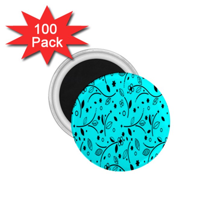 Flower Texture Textile 1.75  Magnets (100 pack) 