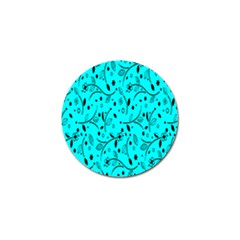 Flower Texture Textile Golf Ball Marker by artworkshop