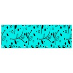 Flower Texture Textile Banner and Sign 9  x 3  Front