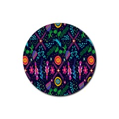 Pattern Nature Design  Rubber Round Coaster (4 Pack) by artworkshop