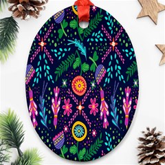 Pattern Nature Design  Oval Ornament (two Sides) by artworkshop