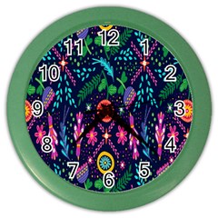 Pattern Nature Design  Color Wall Clock by artworkshop