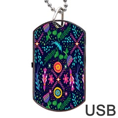 Pattern Nature Design  Dog Tag Usb Flash (two Sides) by artworkshop