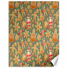 Pattern Seamless Gingerbread Christmas Decorative Canvas 18  X 24 