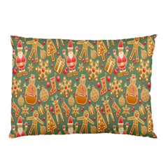 Pattern Seamless Gingerbread Christmas Decorative Pillow Case by artworkshop