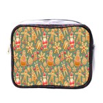 Pattern Seamless Gingerbread Christmas Decorative Mini Toiletries Bag (One Side) Front