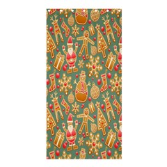 Pattern Seamless Gingerbread Christmas Decorative Shower Curtain 36  X 72  (stall) 