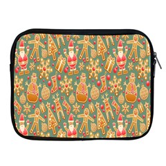 Pattern Seamless Gingerbread Christmas Decorative Apple Ipad 2/3/4 Zipper Cases by artworkshop