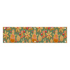 Pattern Seamless Gingerbread Christmas Decorative Banner And Sign 4  X 1  by artworkshop