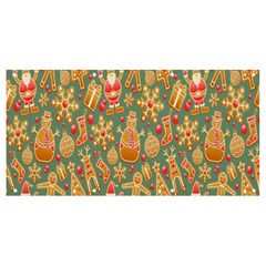 Pattern Seamless Gingerbread Christmas Decorative Banner And Sign 8  X 4  by artworkshop