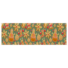 Pattern Seamless Gingerbread Christmas Decorative Banner And Sign 12  X 4  by artworkshop