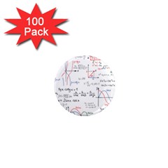 Math Formula Pattern 1  Mini Magnets (100 Pack)  by Wegoenart