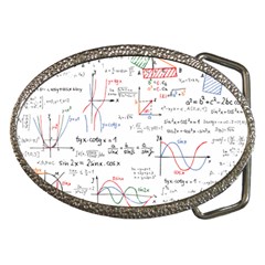 Math Formula Pattern Belt Buckles by Wegoenart