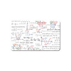 Math Formula Pattern Magnet (name Card) by Wegoenart