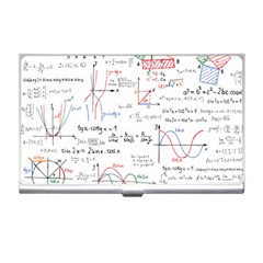 Math Formula Pattern Business Card Holder by Wegoenart