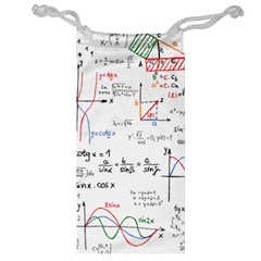 Math Formula Pattern Jewelry Bag by Wegoenart