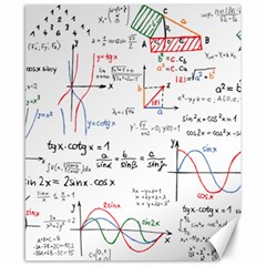 Math Formula Pattern Canvas 8  X 10  by Wegoenart