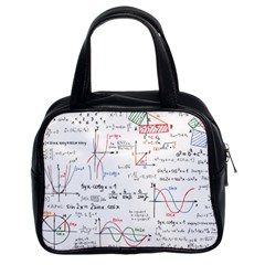 Math Formula Pattern Classic Handbag (two Sides) by Wegoenart