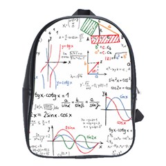 Math Formula Pattern School Bag (large) by Wegoenart