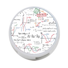 Math Formula Pattern 4-port Usb Hub (one Side) by Wegoenart