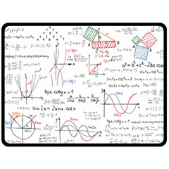 Math Formula Pattern Fleece Blanket (large)  by Wegoenart