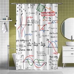 Math Formula Pattern Shower Curtain 48  X 72  (small)  by Wegoenart