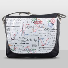 Math Formula Pattern Messenger Bag by Wegoenart