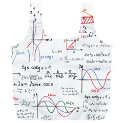 Math Formula Pattern Full Print Recycle Bag (xl) by Wegoenart